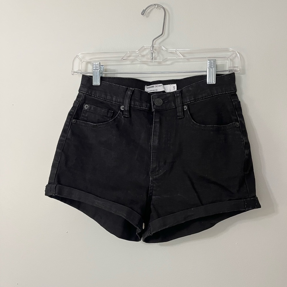 Women's Garage High-Waisted Denim Shorts (01)